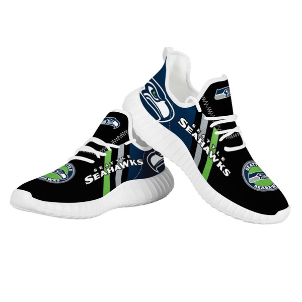 Men's Seattle Seahawks Mesh Knit Sneakers/Shoes 007